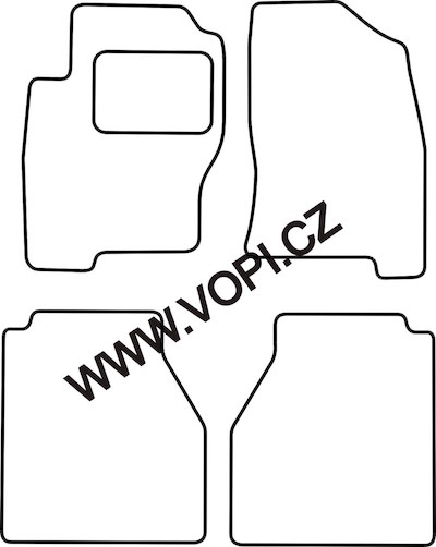 Autokoberce Nissan Navara Double Cab 2005 - 05/2010 Colorfit (3250)